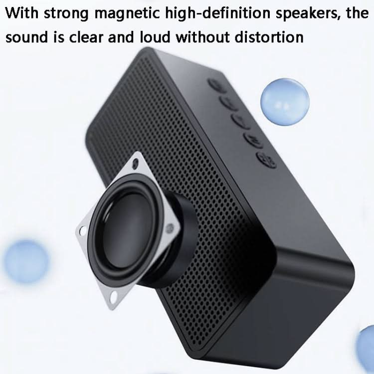 ZXL-G50 Mini Mirror Alarm Bluetooth Speaker Support TF Card