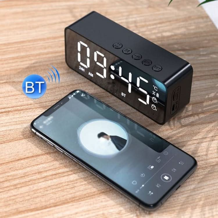 ZXL-G50 Mini Mirror Alarm Bluetooth Speaker Support TF Card