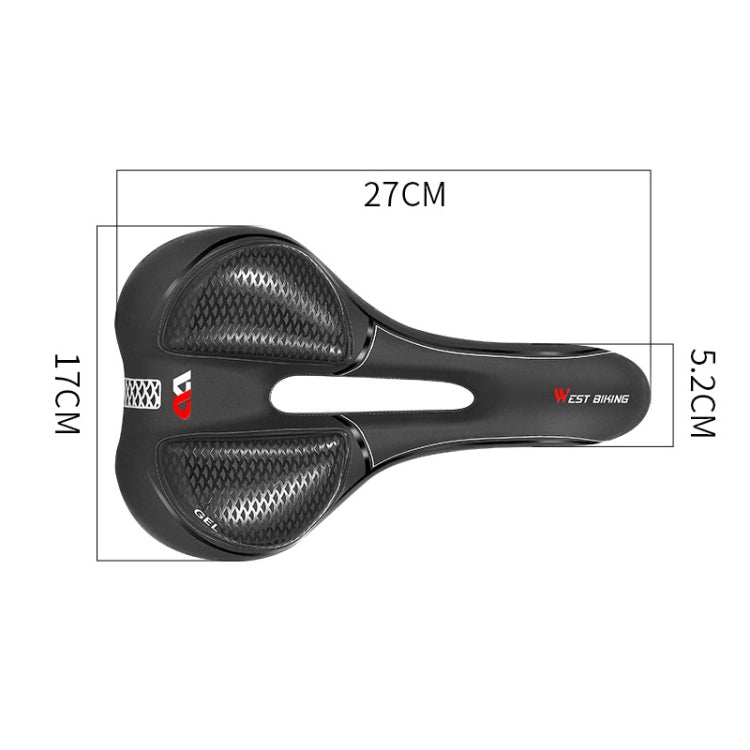 WEST BIKING Bicycle Riding Comfortable Silicone Saddle, Style: Reluova