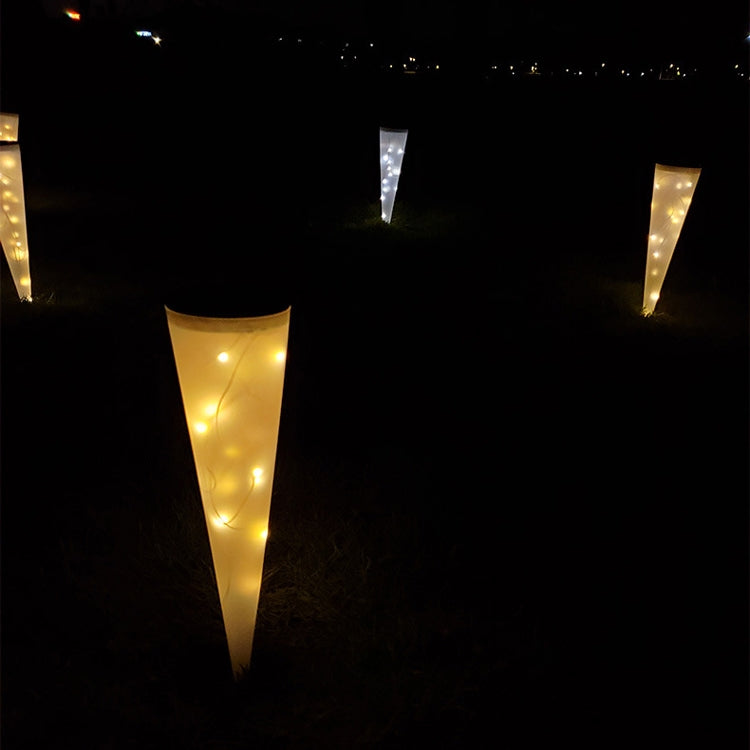 N231 Circular Cone Solar Wall Lamp Outdoor Garden Landscape Light, Style: My Store