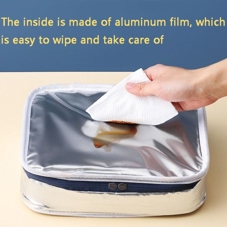 WORTHBUY Thickened Aluminum Foil Lunch Box Insulation Bag, Style: Reluova