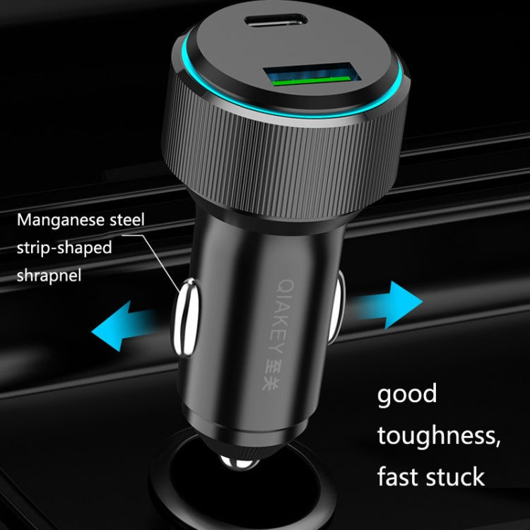 QIAKEY Dual Port Fast Charge Car Charger