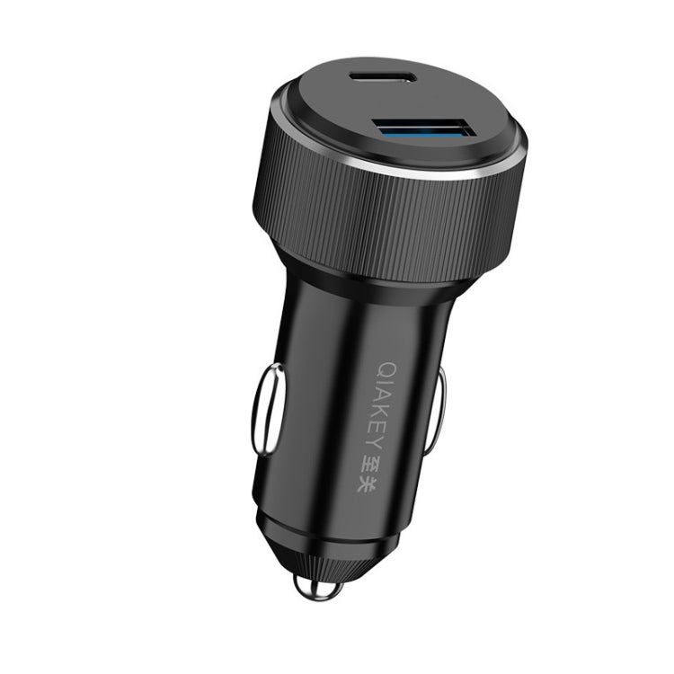 QIAKEY Dual Port Fast Charge Car Charger