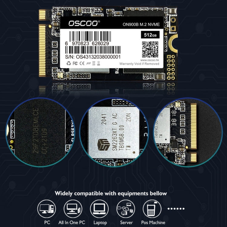 OSCOO ON900B 3x4 High-Speed SSD Solid State Drive, Capacity: 1TB