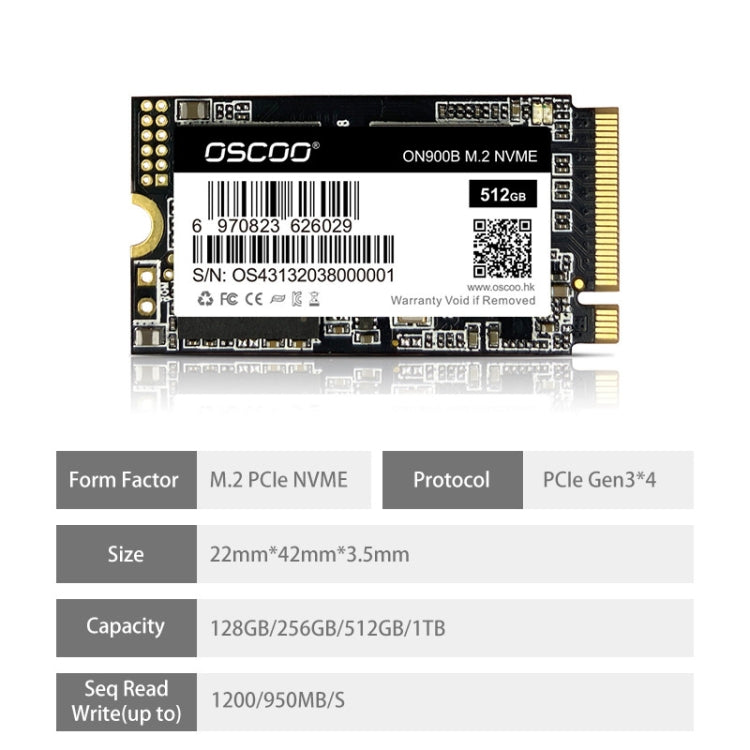 OSCOO ON900B 3x4 High-Speed SSD Solid State Drive, Capacity: 1TB My Store