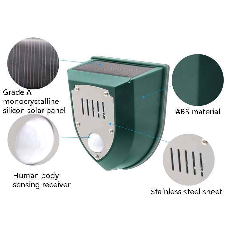 N911M Solar Rouse Alarm Lamp Infrared Induction Animal Drive My Store