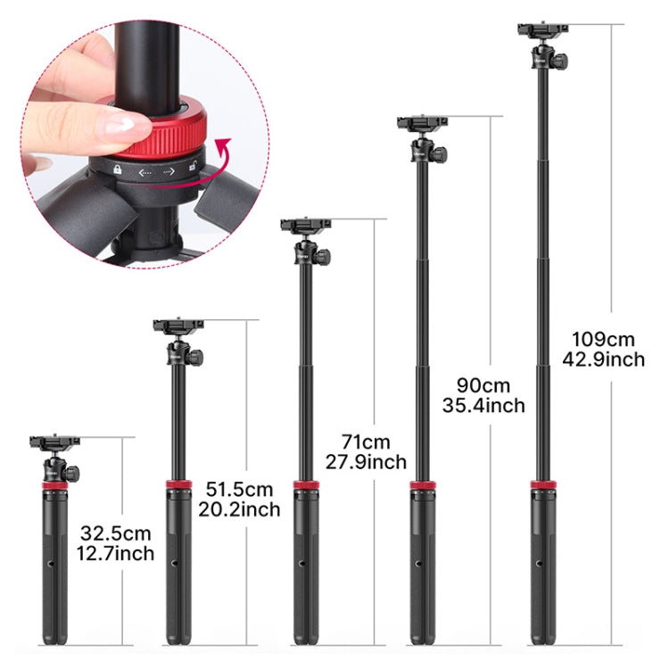 Ulanzi MT-44 42 inch Tripod With Phone Mount Holder Reluova