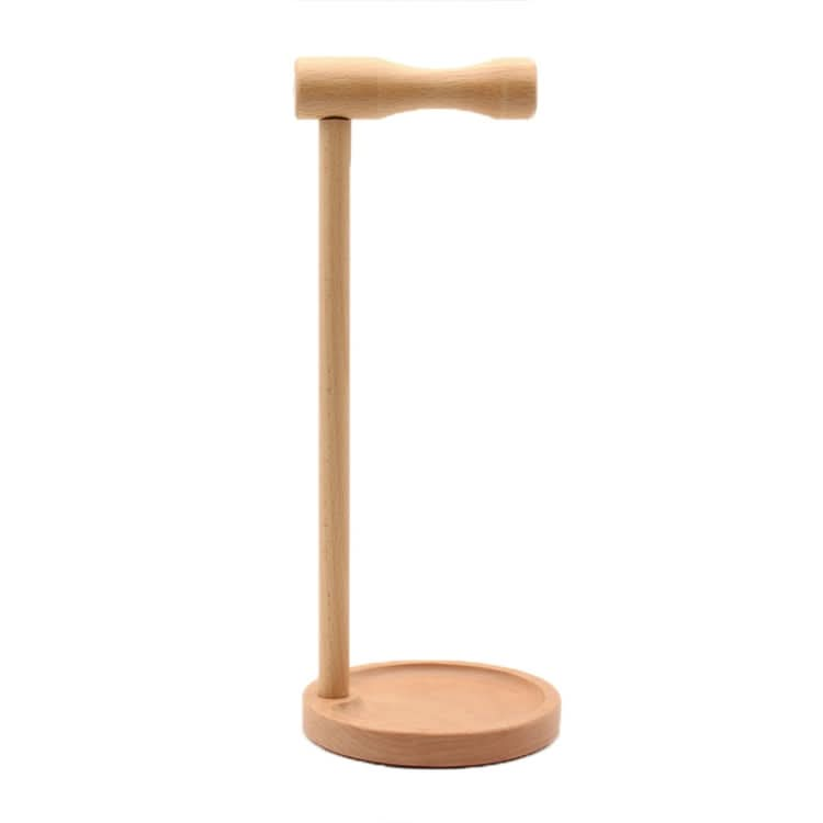 AM-EJZJ001 Desktop Solid Wood Headset Display Stand, Style: