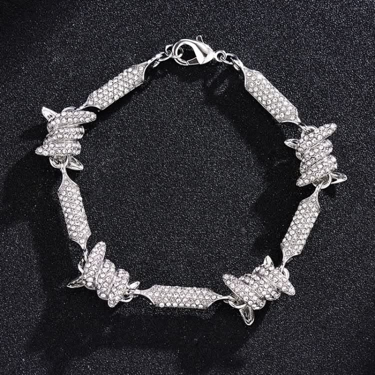 NL098 Diamond Three-Dimensional Wire Necklace, Size: Reluova