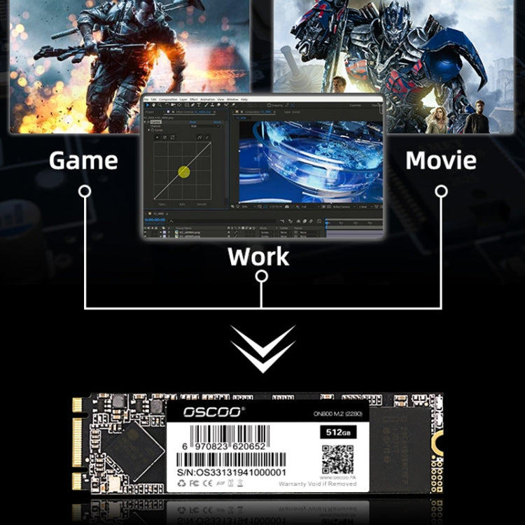 OSCOO ON800 M2 2280 Laptop Desktop Solid State Drive