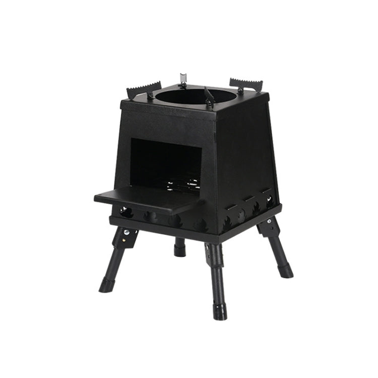 Outdoor Camping Folding Portable Barbecue Wood Stove, Size: Reluova