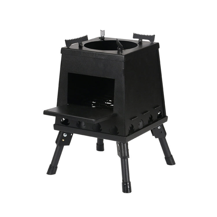 Outdoor Camping Folding Portable Barbecue Wood Stove, Size: Reluova