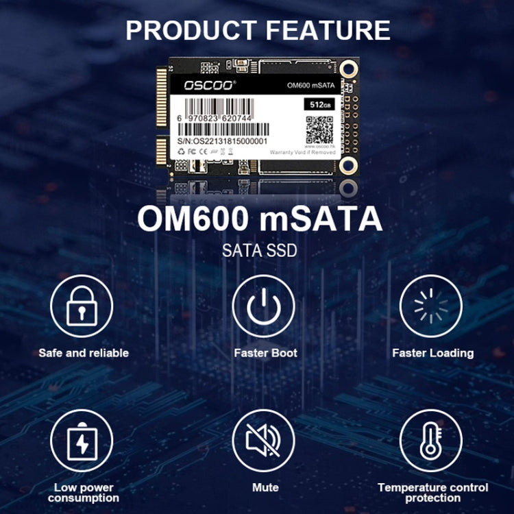 OSCOO OM600 MSATA Computer Solid State Drive My Store