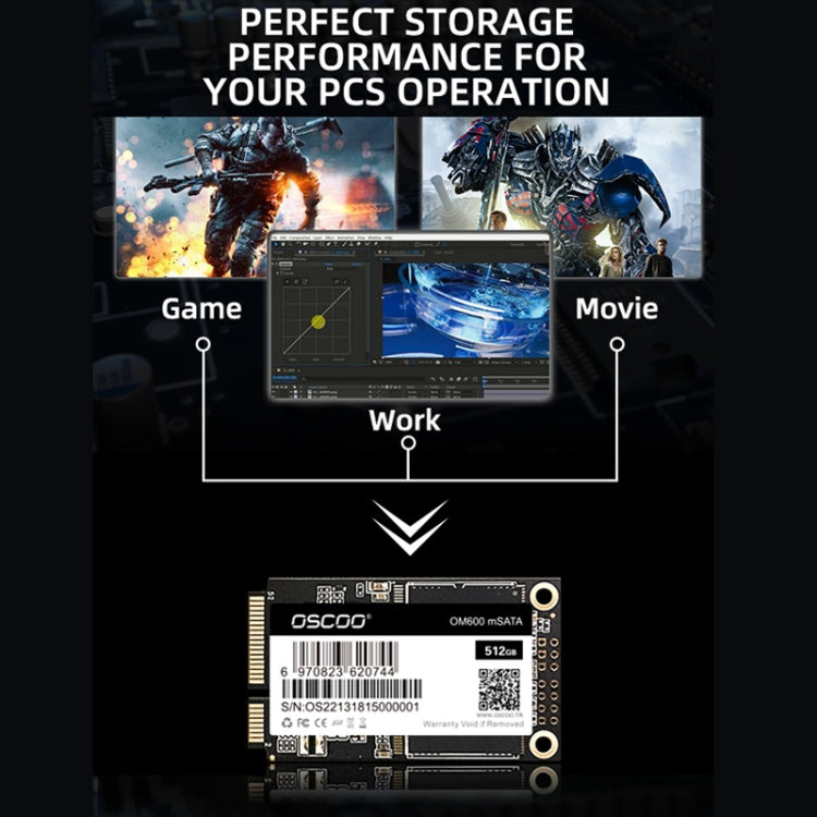 OSCOO OM600 MSATA Computer Solid State Drive My Store