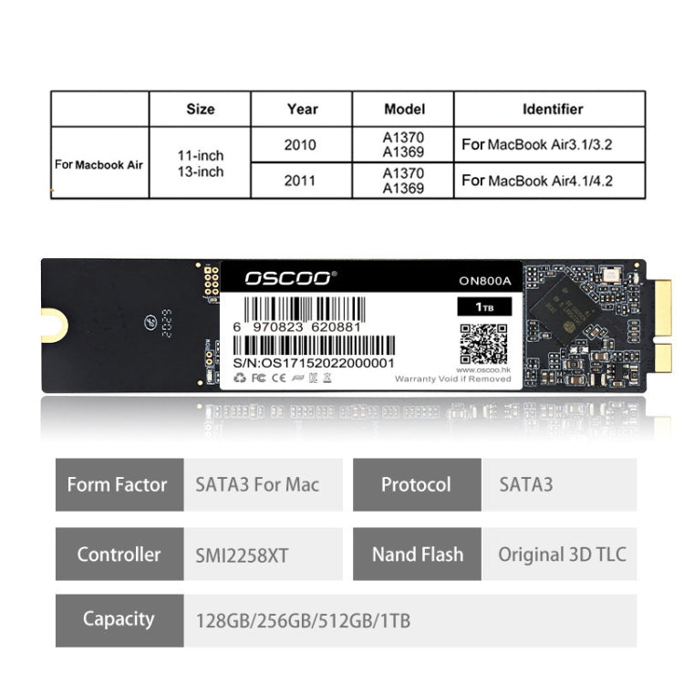 OSCOO ON800A SSD Computer Solid State Drive for Macbook My Store