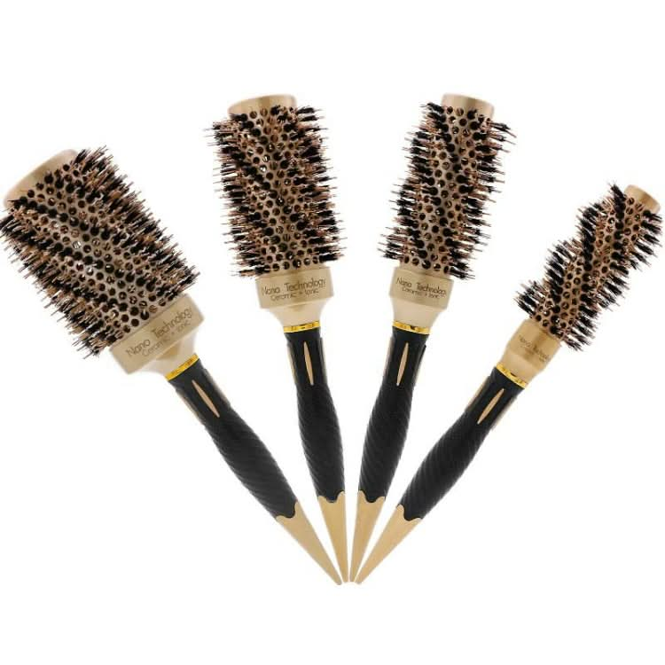 Twill Boar Bristles Curling Comb Ceramic Roller Comb Reluova