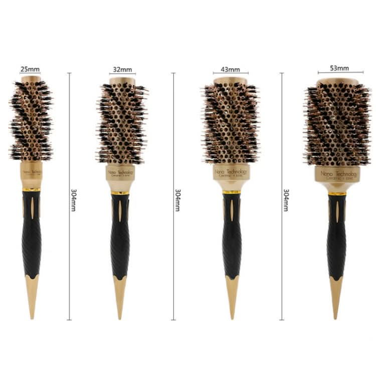 Twill Boar Bristles Curling Comb Ceramic Roller Comb Reluova