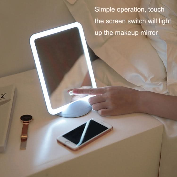 Flydee FD008-1 Portable LED Makeup Mirror With Bracket Wall Hanging Vertical Dual-Use Makeup Mirror Reluova