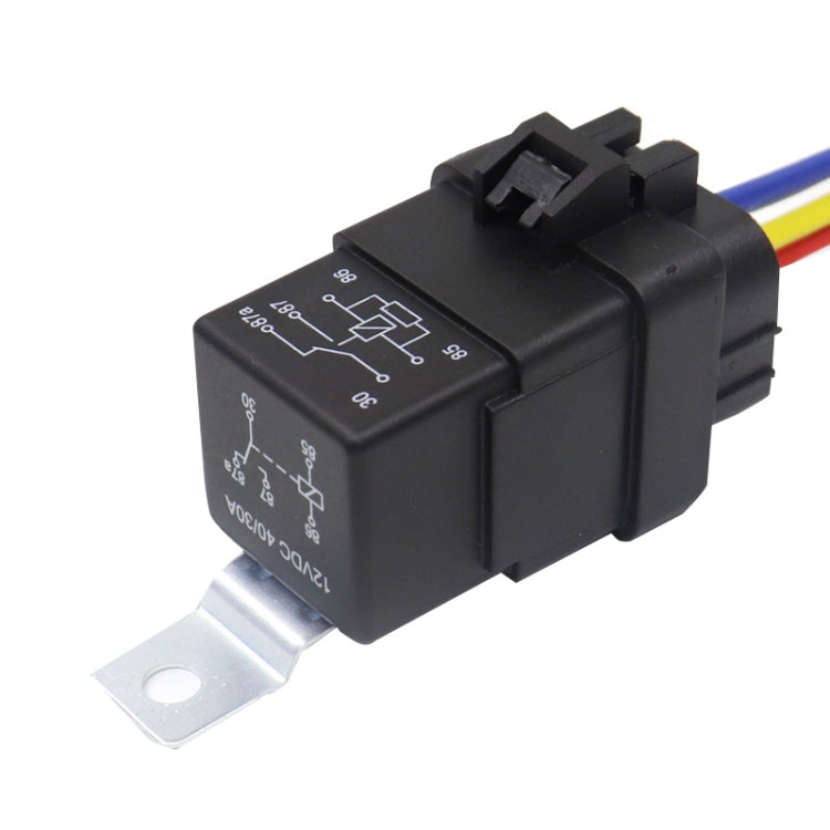 2 PCS 1040 5 Pin Waterproof Integrated Automotive Relay With Bracket-Reluova