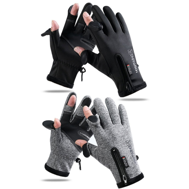 Outdoor Sports Riding Warm Gloves Touch Screen Fingerless Fishing Gloves Reluova