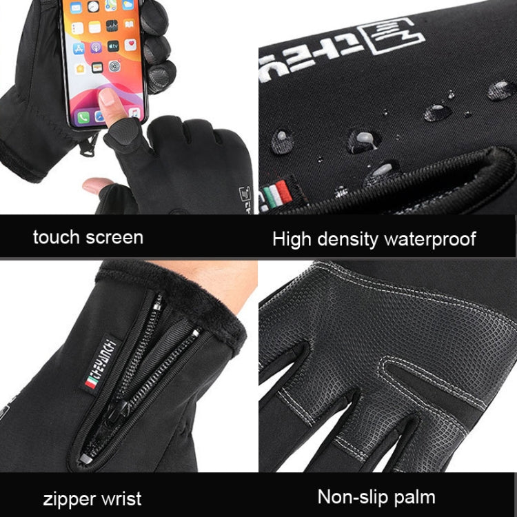 Outdoor Sports Riding Warm Gloves Touch Screen Fingerless Fishing Gloves Reluova