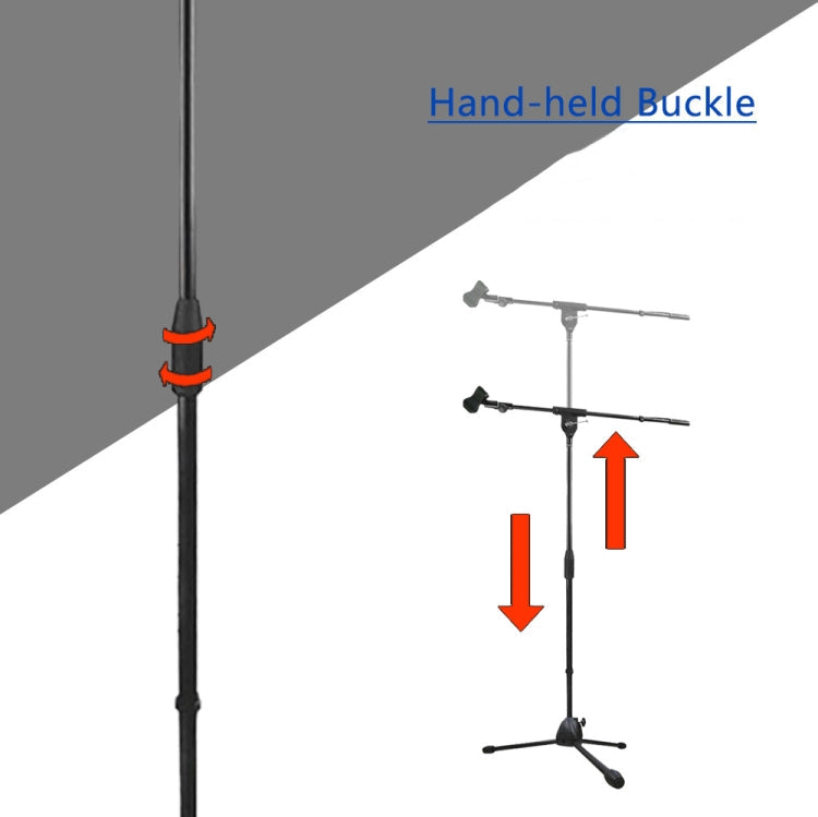 Single Rod Floor Formula Adjustable Microphone Bracket, Style: Reluova