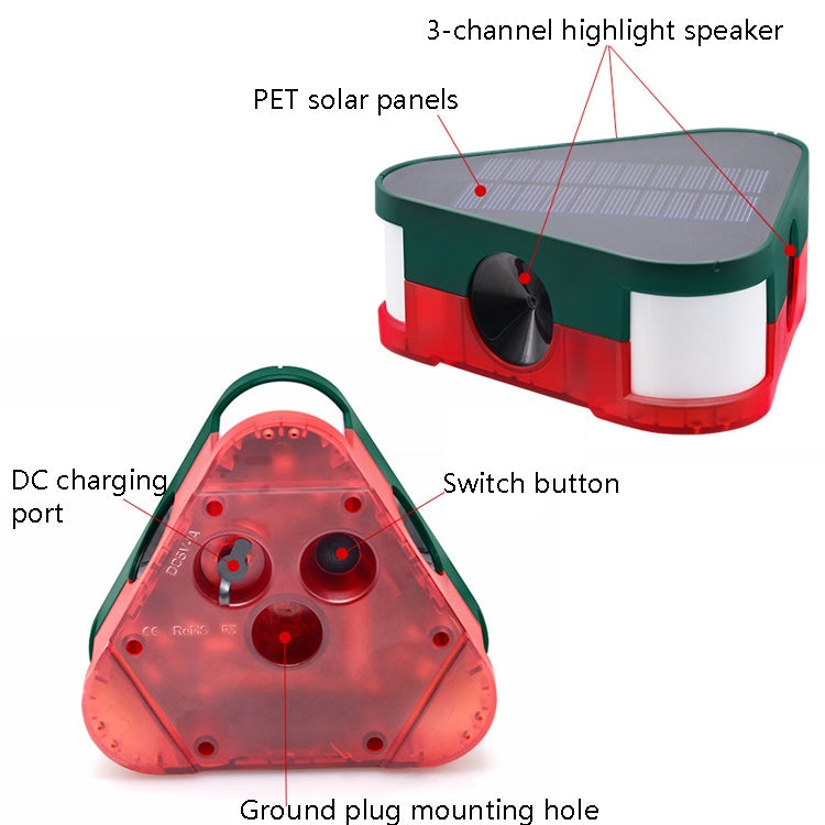 Solar Mouse Repeller High Frequency Ultrasonic Animal Drive My Store