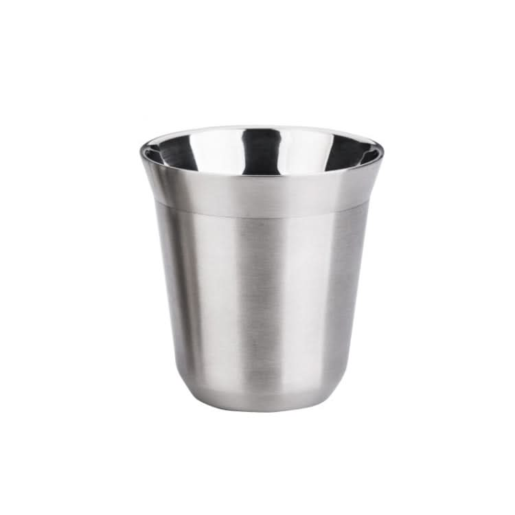 304 Stainless Steel Coffee Capsule Cup Double Insulation Coffee Cup, Style:-Reluova