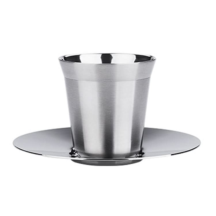 304 Stainless Steel Coffee Capsule Cup Double Insulation Coffee Cup, Style:-Reluova