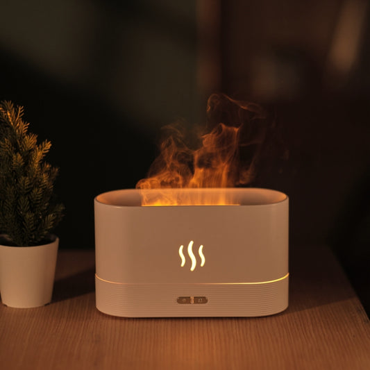 Flame Aroma Diffuser Night Light Humidifier