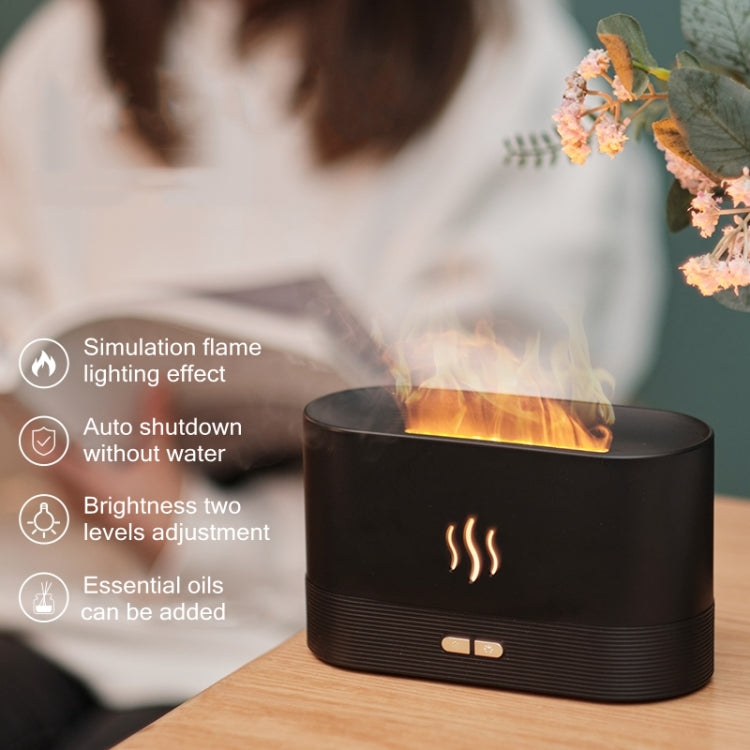 Flame Aroma Diffuser Night Light Humidifier