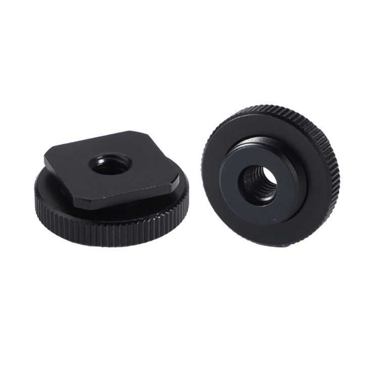 2 PCS Aluminum Hot Shoe Single Nut Screw