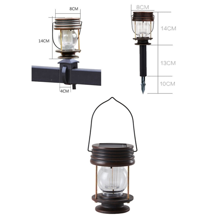 HSR002 Outdoor Retro Solar Lantern Camping Light, Spec: