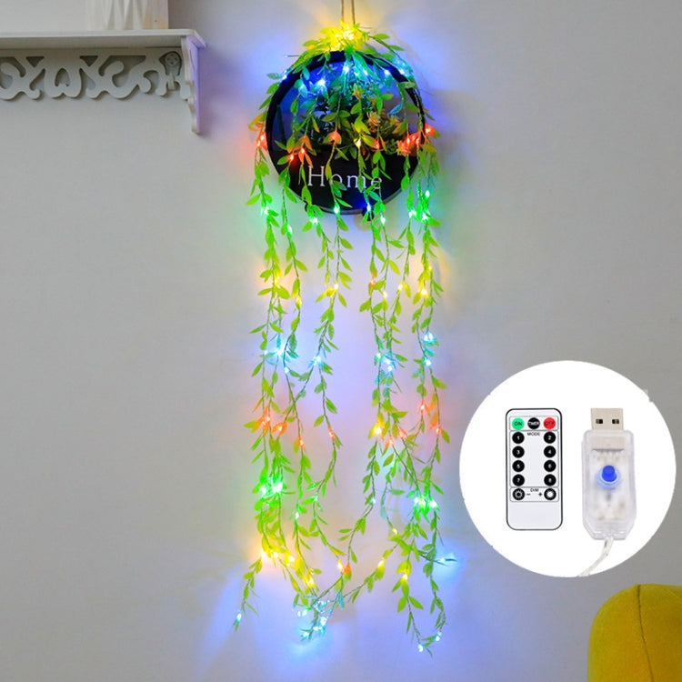 0.9m 100 LEDs Simulation Green Planting Copper Wire Decorative Light, Spec: