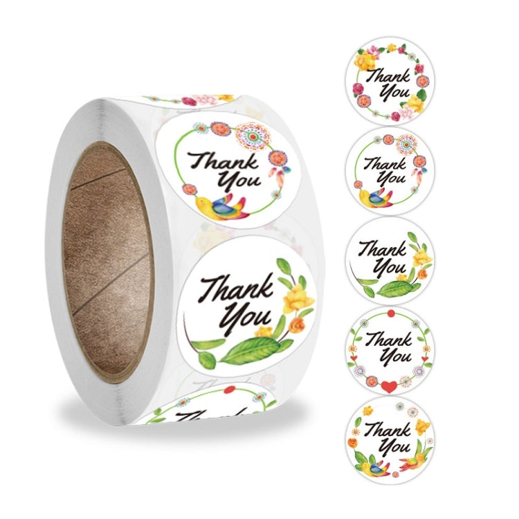 Thank You Flower Sticker Handicraft Decoration Envelope Sealing Sticker My Store