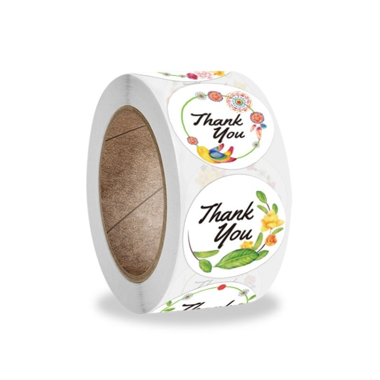 Thank You Flower Sticker Handicraft Decoration Envelope Sealing Sticker