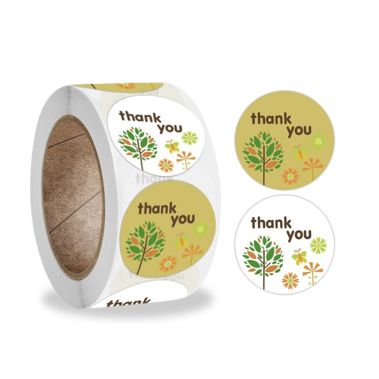 Thank You Flower Sticker Handicraft Decoration Envelope Sealing Sticker