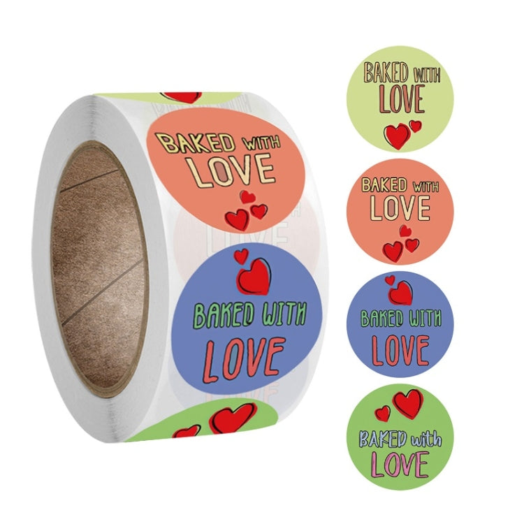 Round Kraft Paper Thank You Sticker Party Gift Tag