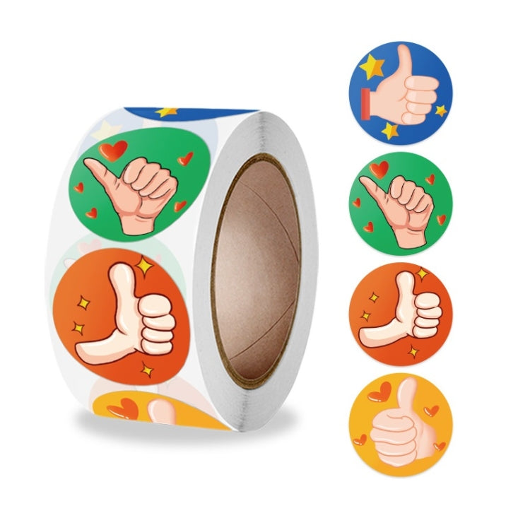 10 PCS Cartoon Thumbs Up Teacher Encouragement Label