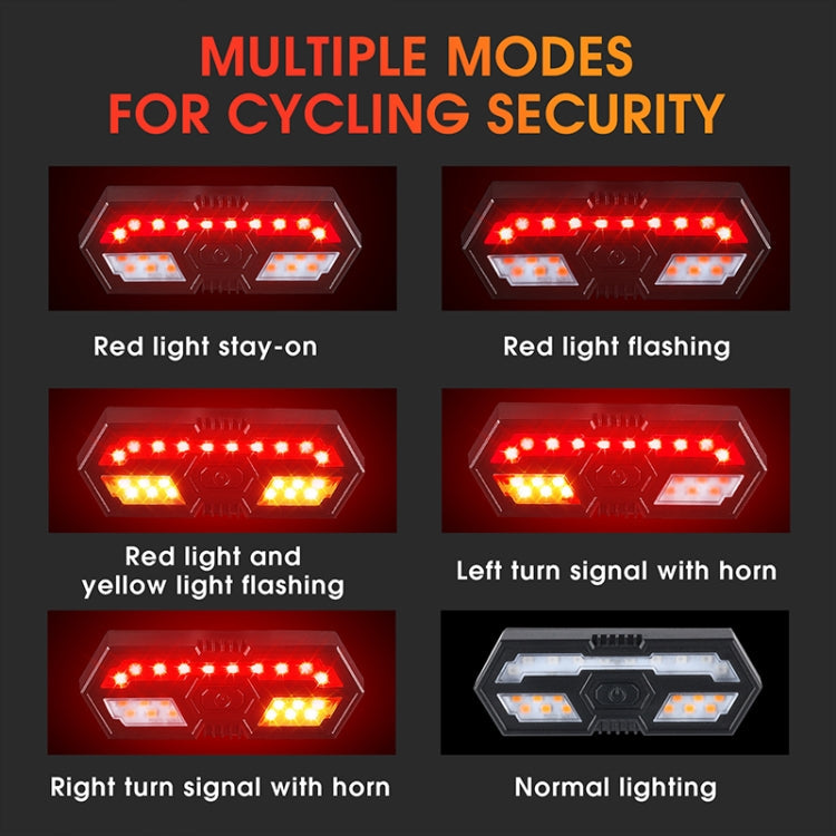 WEST BIKING Bicycle Remote Control Tail Light With Horn Tone Reluova