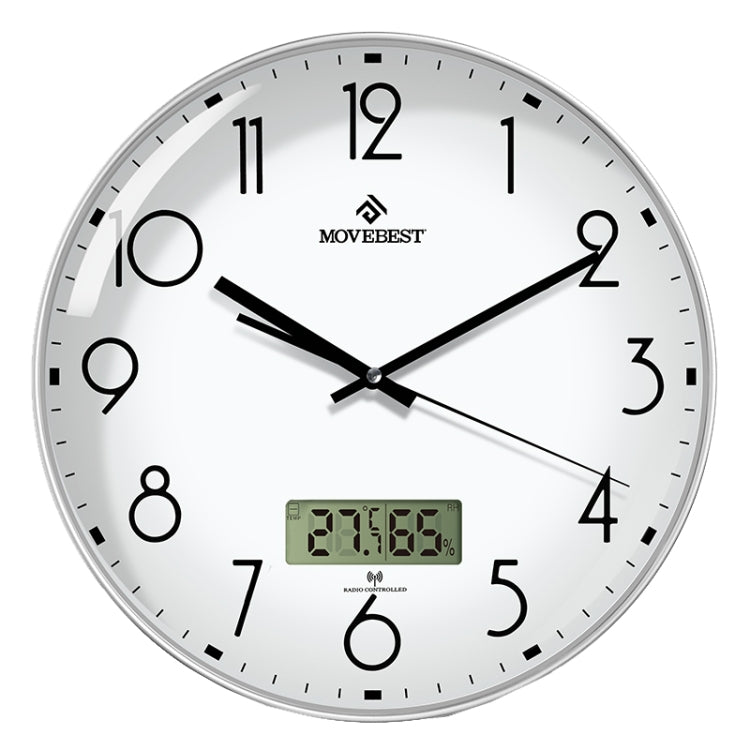 MOVEBEST 12 Inch Living Room Wall Clock Simple Home Plastic Watch, Style: My Store