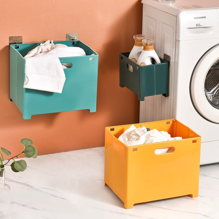 Wall-Mounted Foldable Laundry Storage Basket