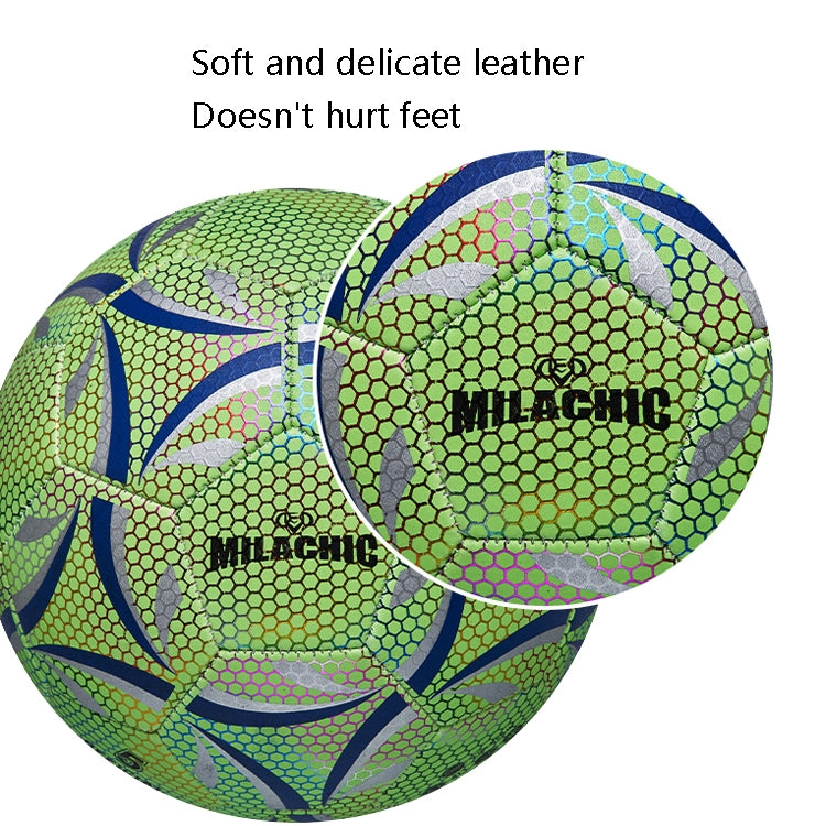 MILACHIC Night Light Football Competition Training Wear-Resistant PU Football