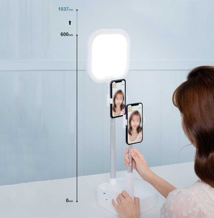 V8 Dual-Camera 360-Degree Rotating Light-Filling Live Stand, Spec: Reluova