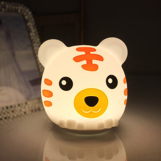 DA006 LED Colorful Tiger Silicone Night Light, Type: My Store