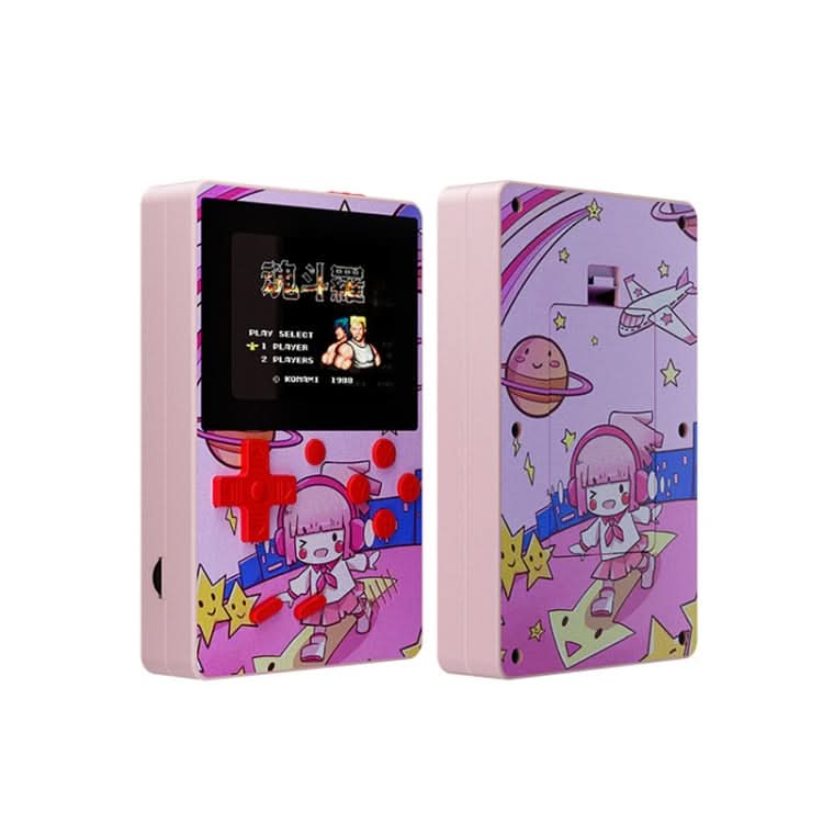 X50 500 in 1 2.8 Inch Kids Macaron Handheld Game Console, Style: Reluova