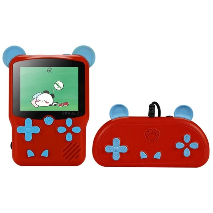 I50 999 in 1 Children Cat Ears Handheld Game Console, Style: Reluova