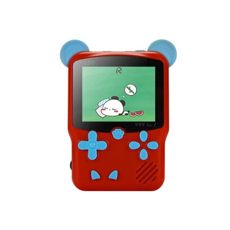 I50 999 in 1 Children Cat Ears Handheld Game Console, Style: Reluova