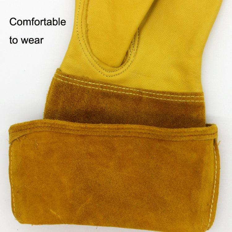 1 Pair JJ-GD305 Genuine Leather Stab-Resistant Cut-proof Garden Gloves, Size: