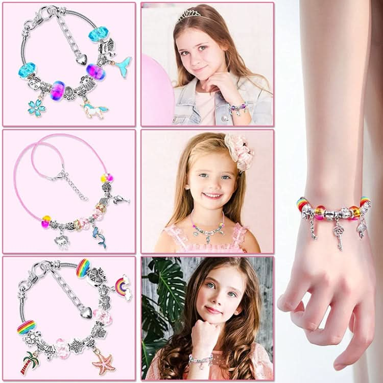 T-15 112 In 1 Handmade Colorful Crystal Children DIY Bracelet Reluova